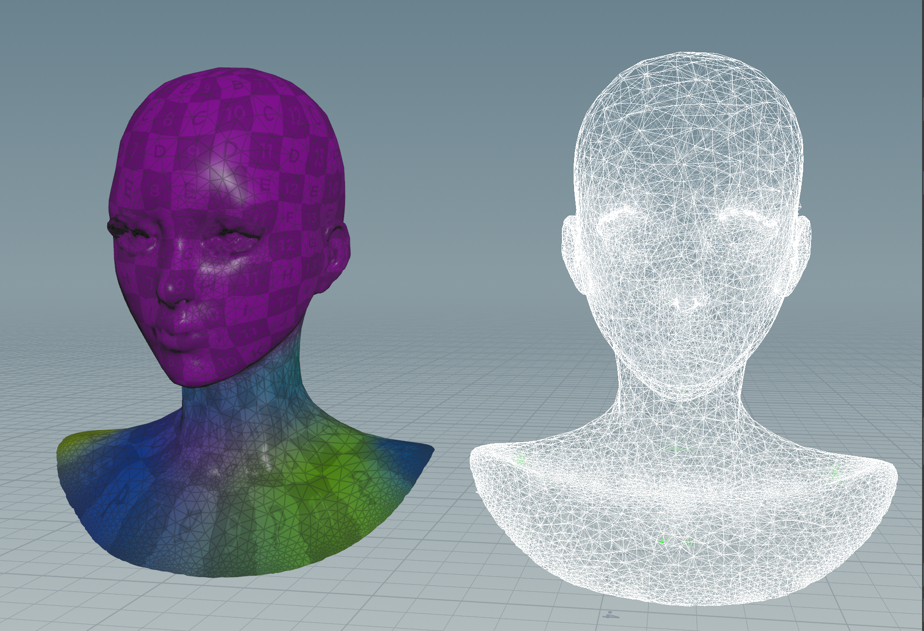 Biharmonic capture allows Houdini to compute weights automatically.